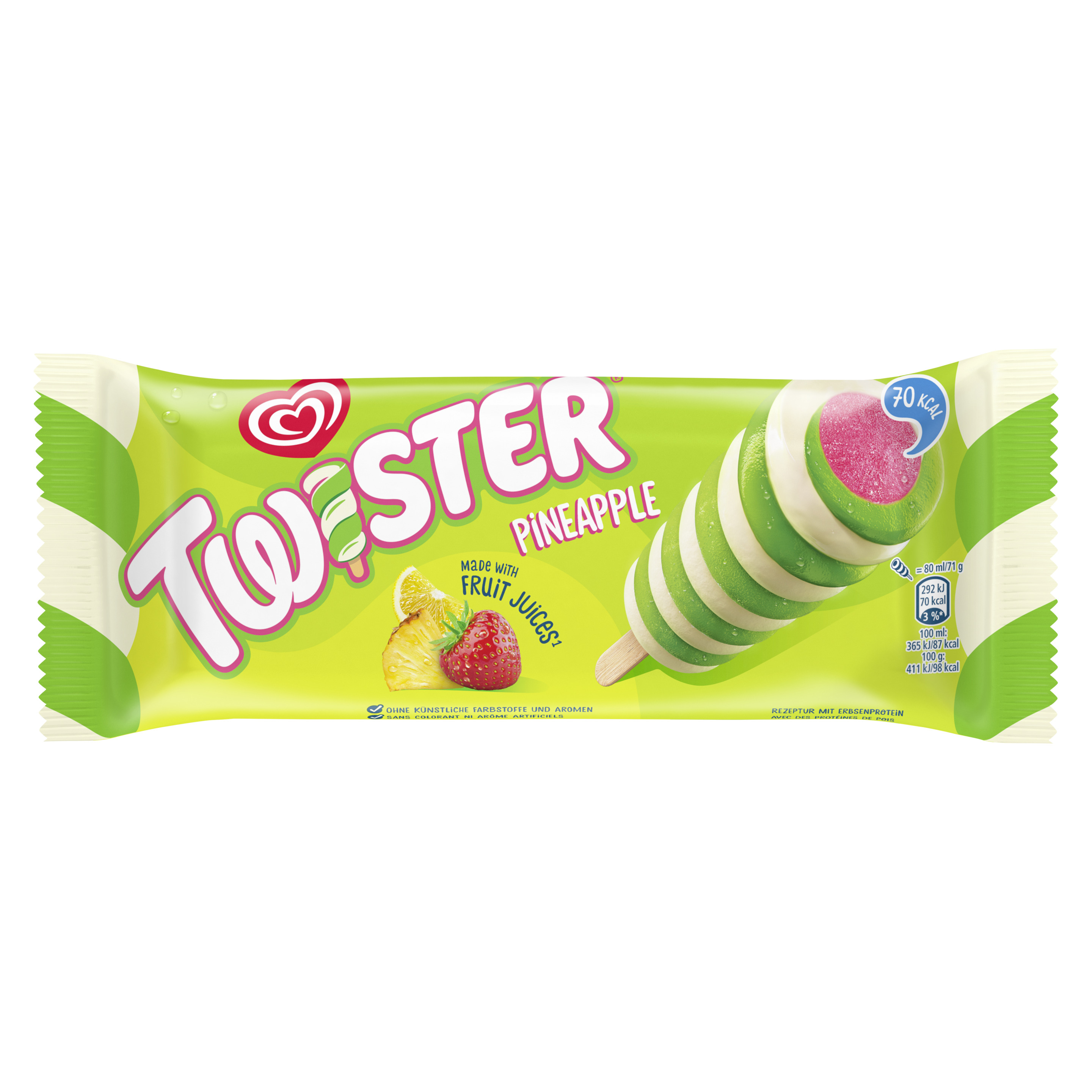 Eskimo Twister Pineapple Glace 1 x 80 ml
