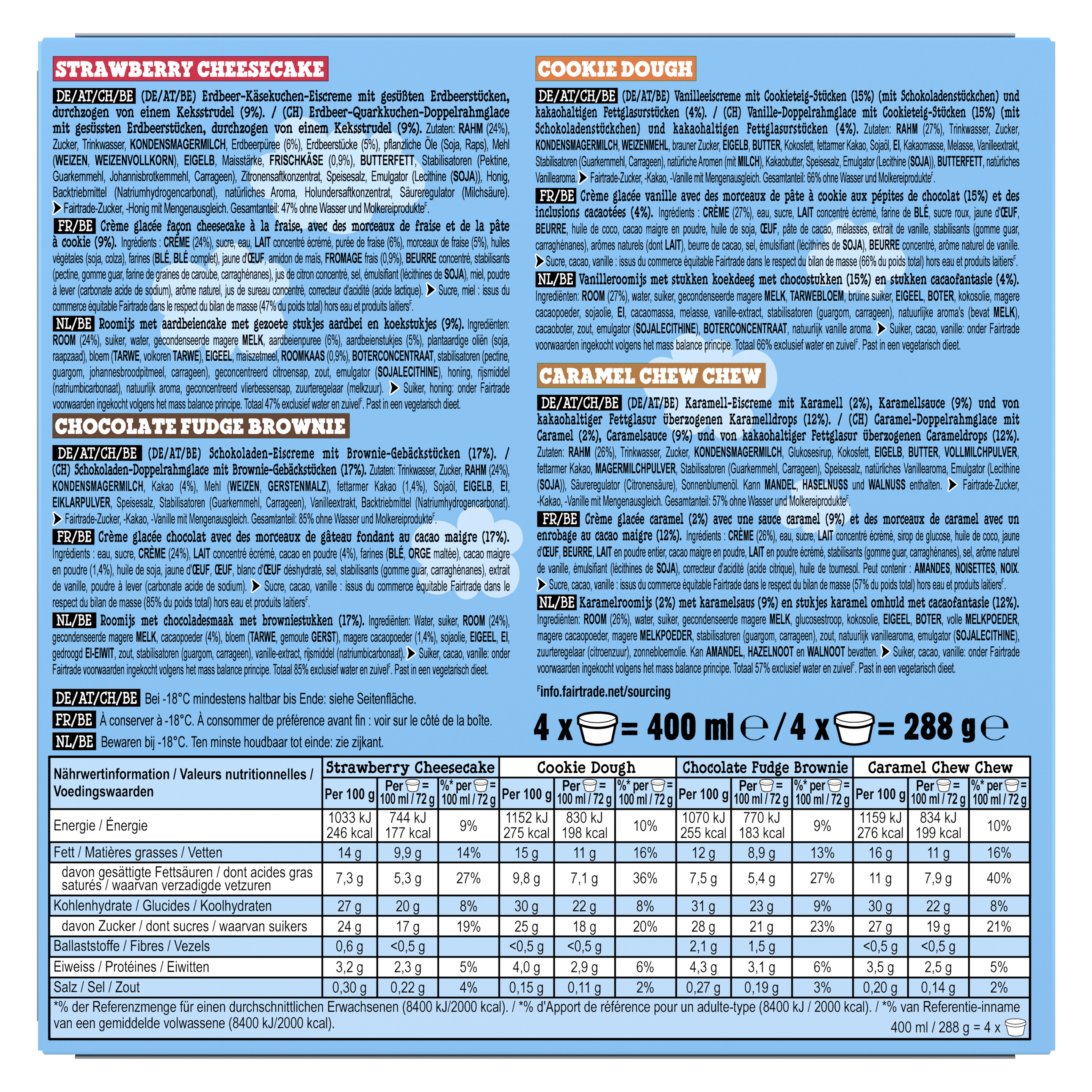 Ben & Jerry's Classic Cool-lection Multipack 4x100ml