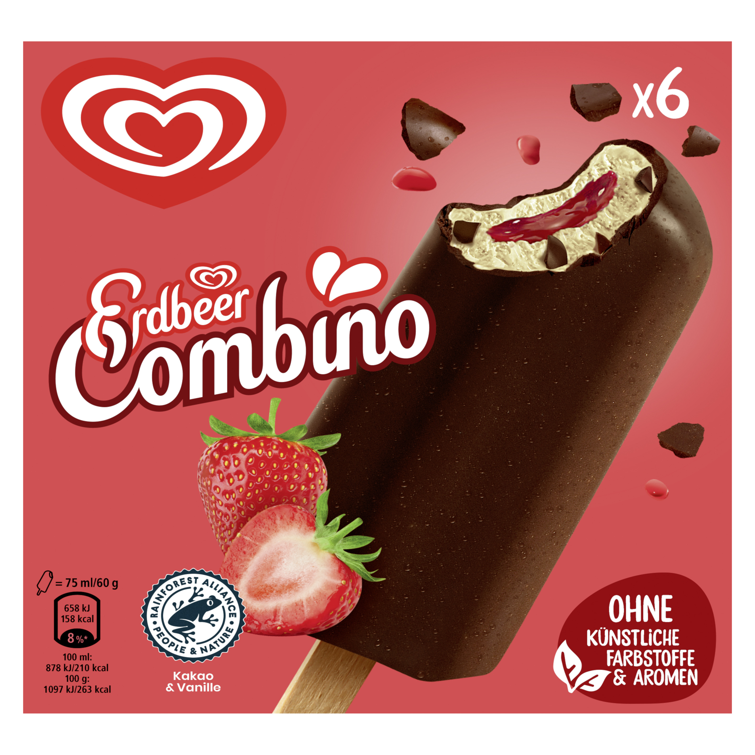 Eskimo Erdbeer Combino 75ml 6MP 6x450ml