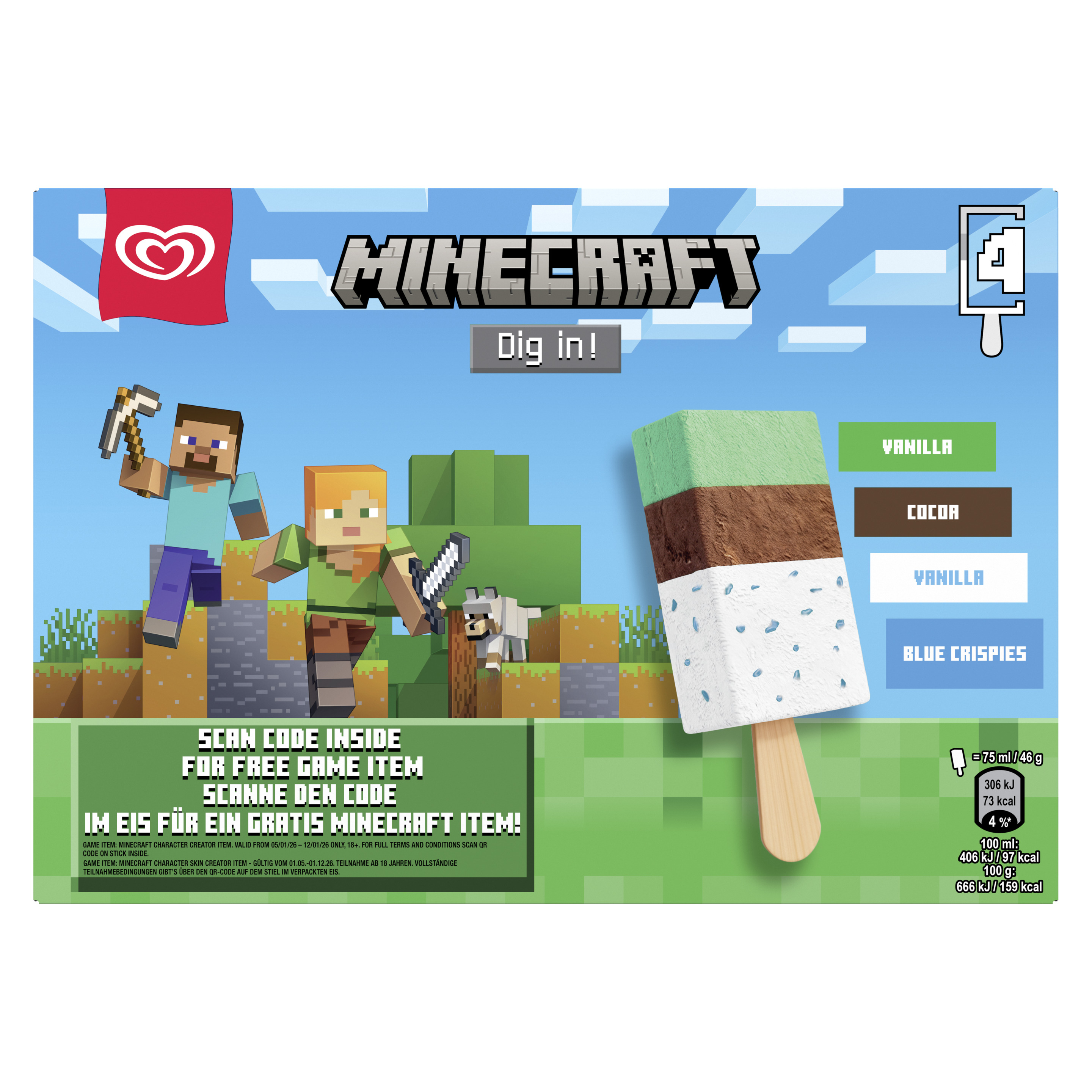 Eskimo Minecraft 4 x 75ml