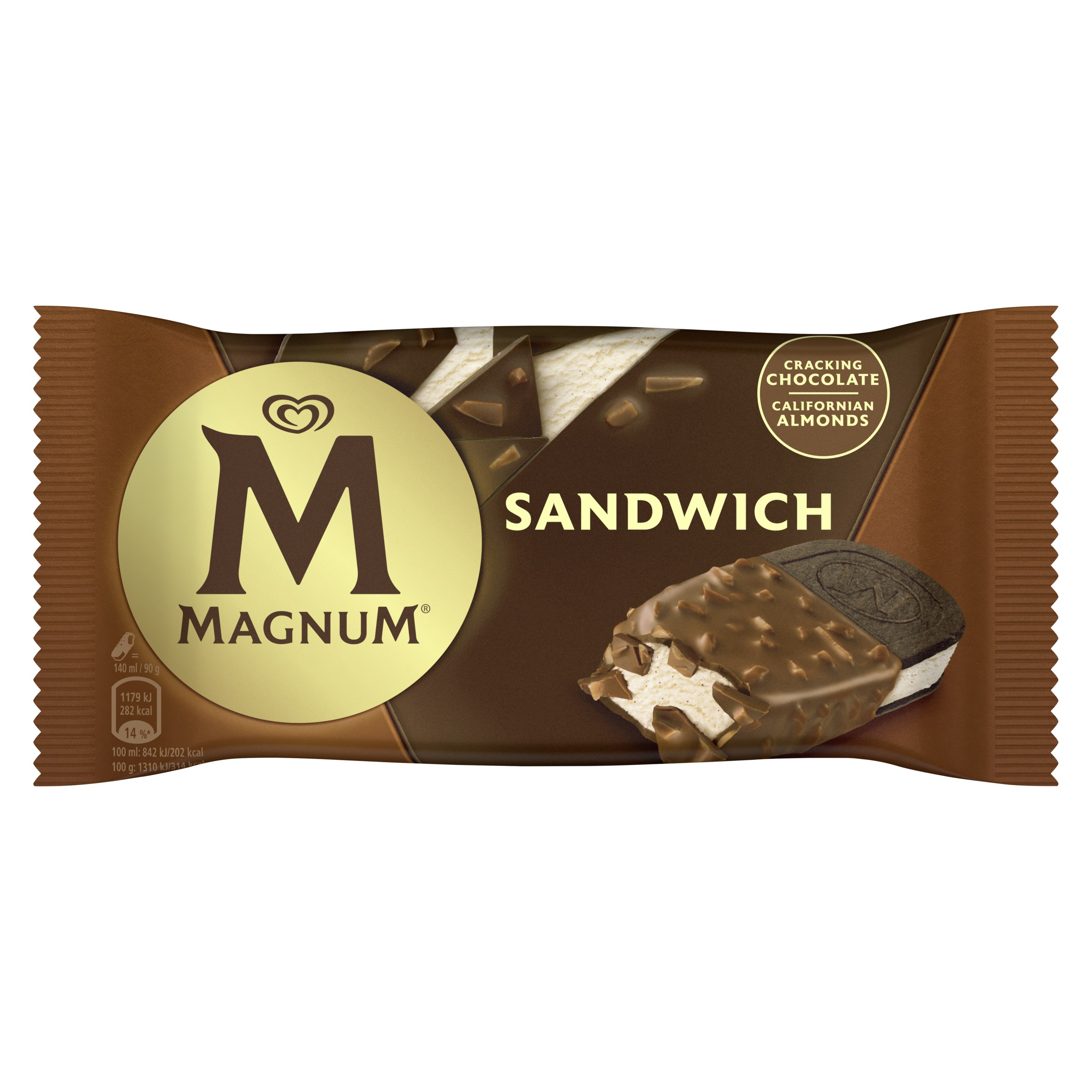 Magnum Sandwich Mandel 1 x 140 ml
