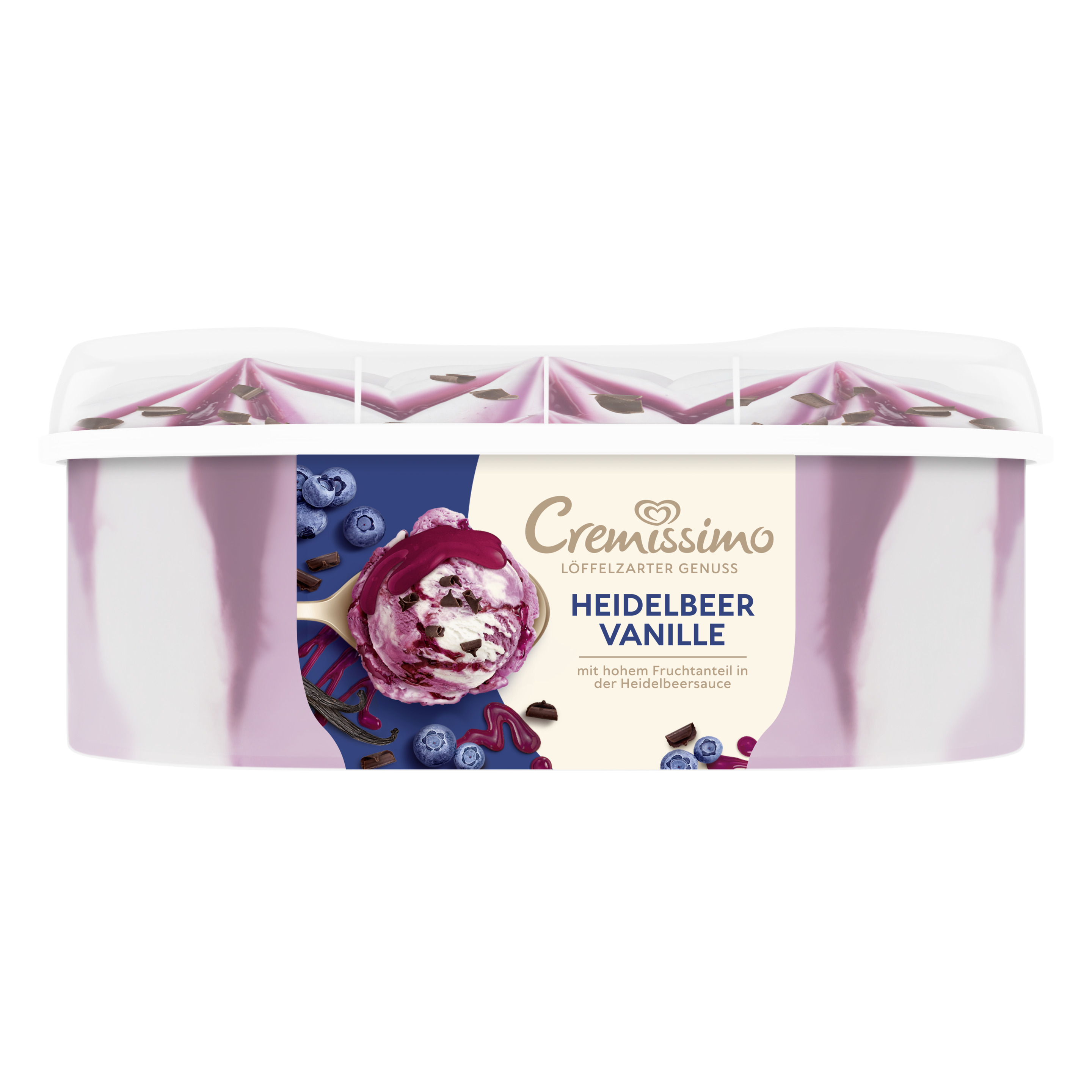 Cremissimo Heidelbeer Vanille Eis 825ml