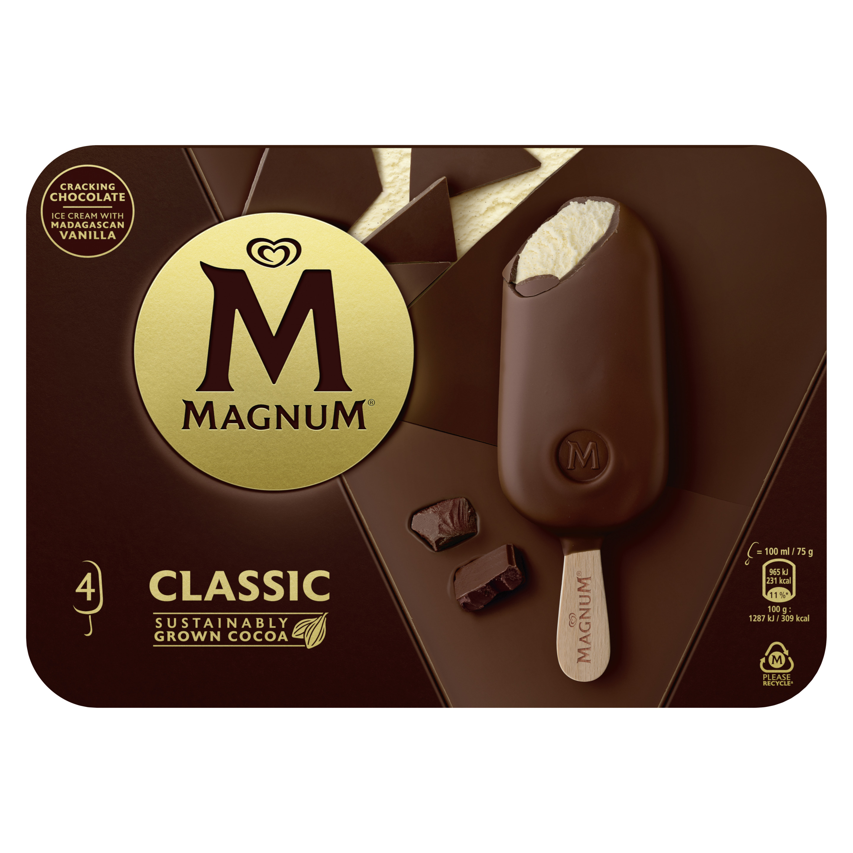 Magnum Classic 4 x 100 ml