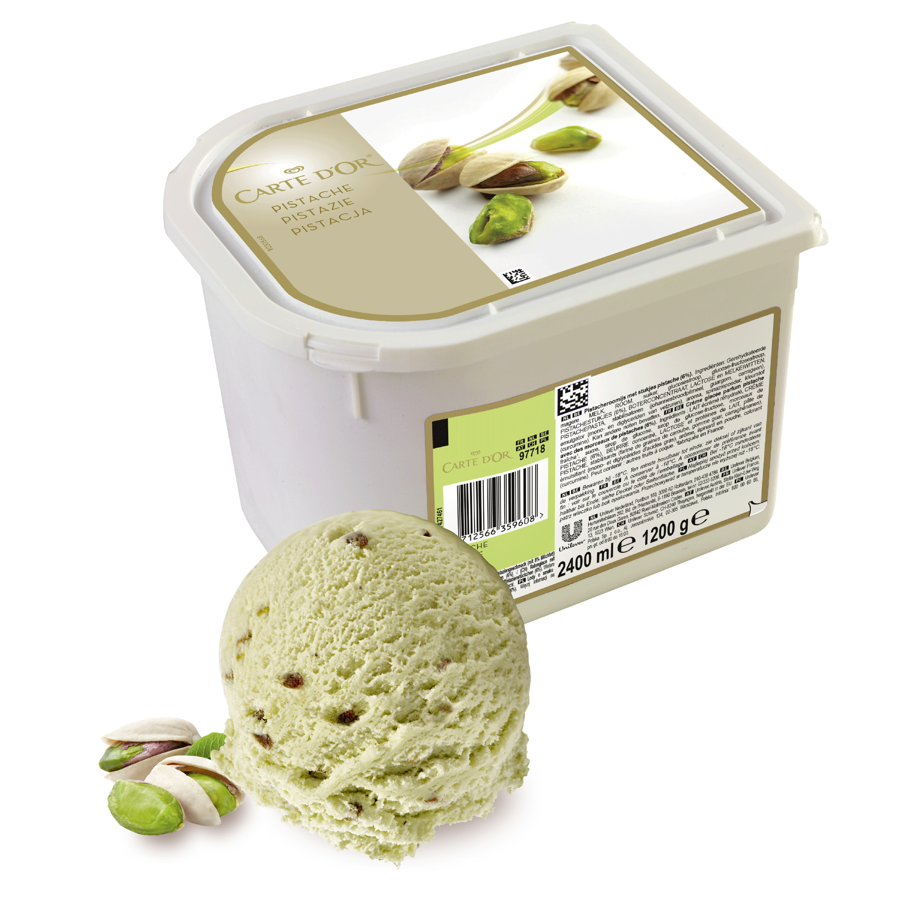 Carte D'Or Pistazie 1x2,4l Eiswanne