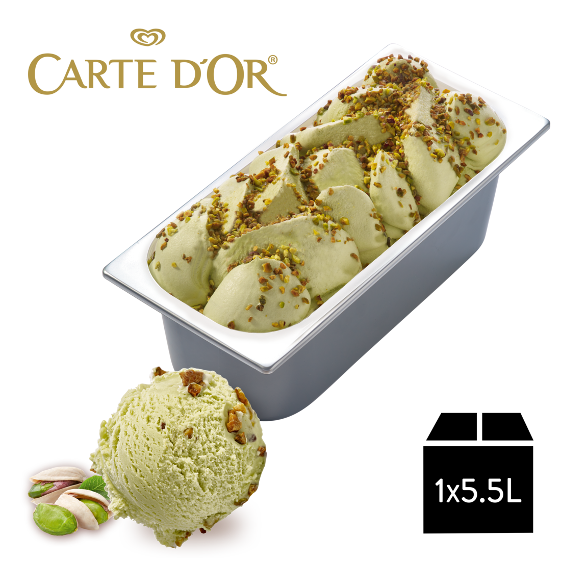 Carte D'Or Gelateria Pistazie 1x5,5l Eiswanne