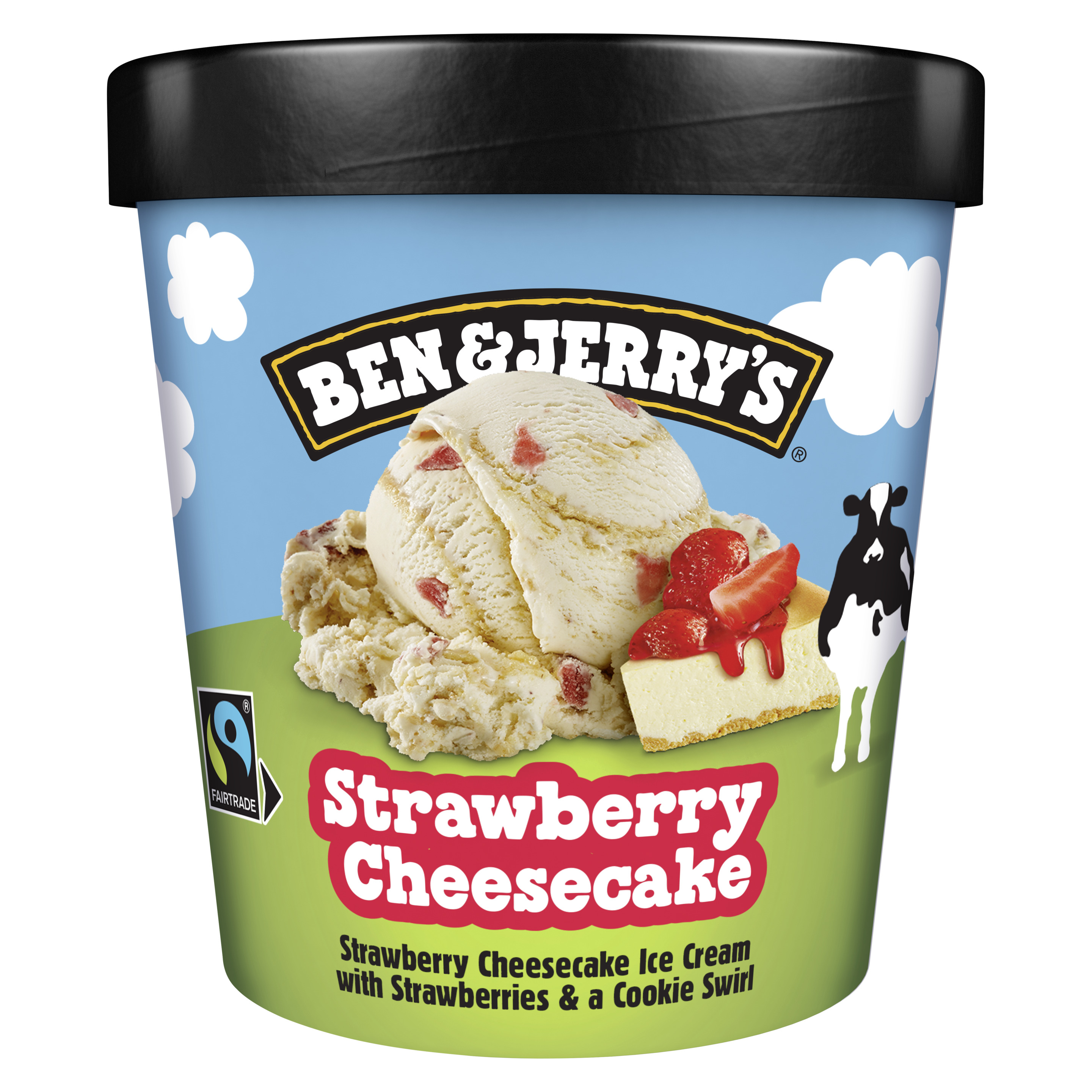 Ben & Jerry's Strawberry Cheesecake Eis Becher 465 ml