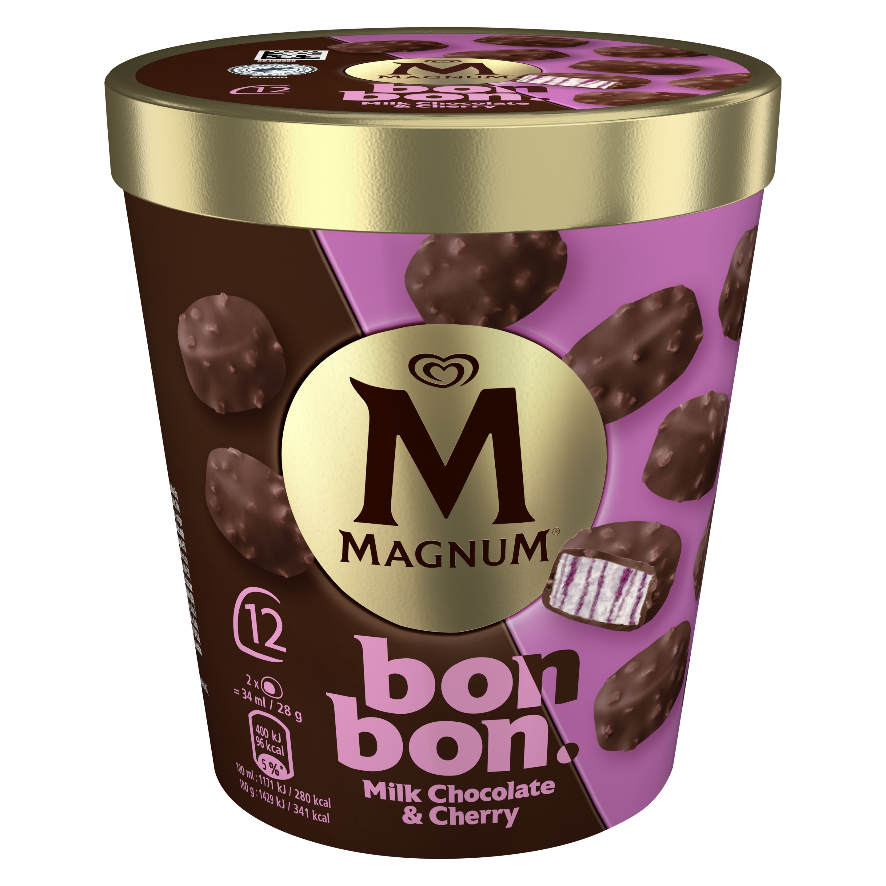 Magnum bon bon Milk Chocolate & Cherry 12 x 17 ml