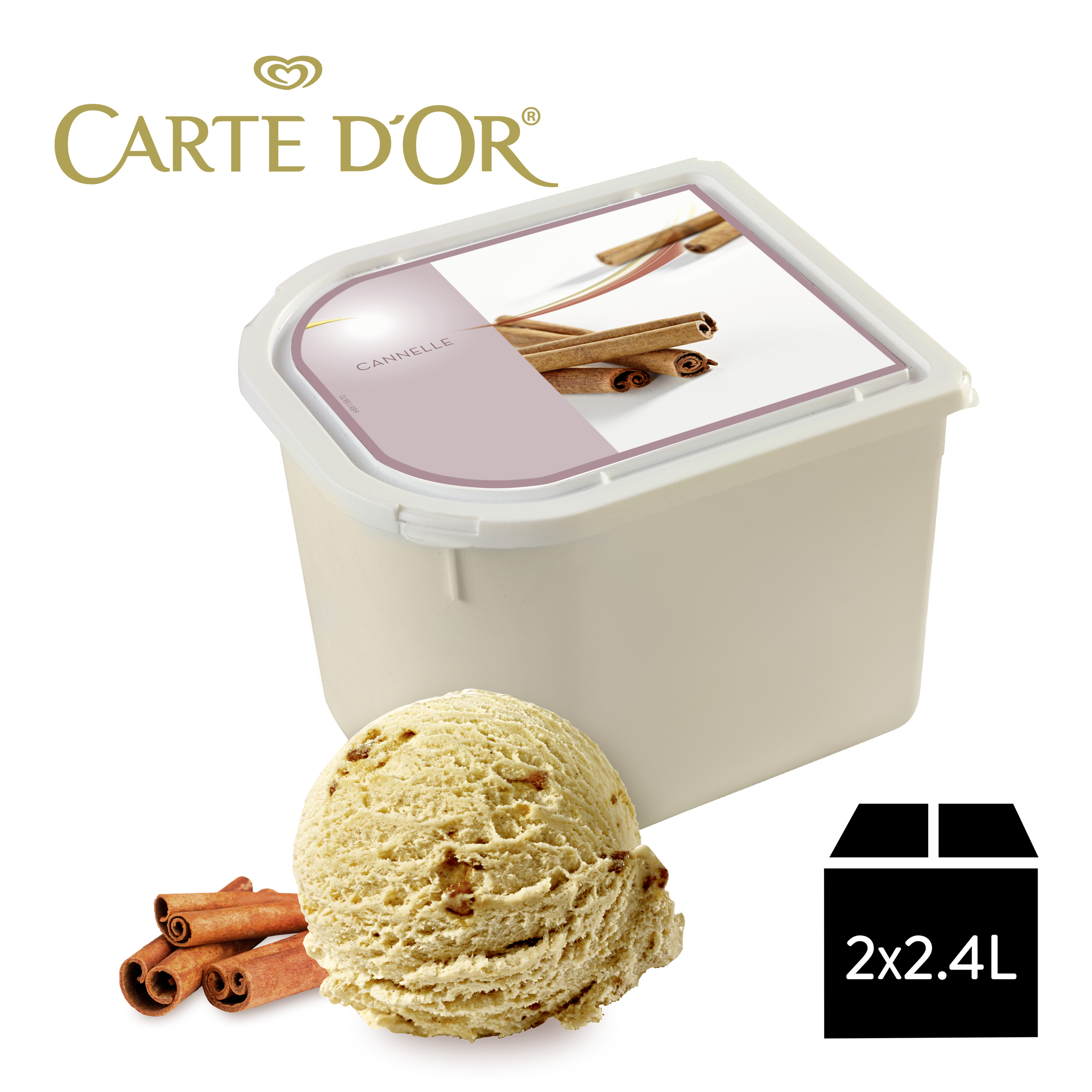 Carte D'Or Zimt 1x2,4l Eiswanne