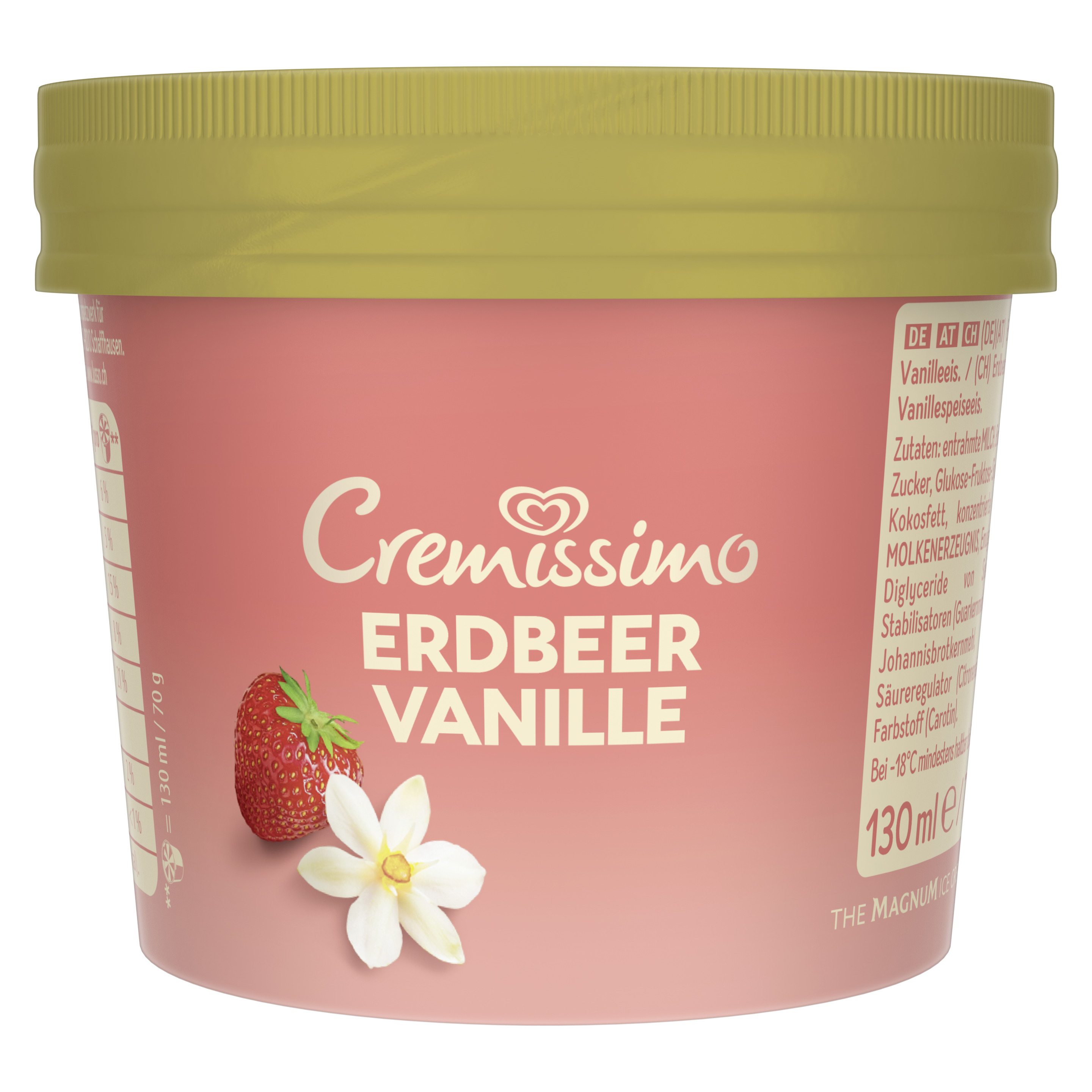 Cremissimo Vanille Erdbeer Eis 130ml