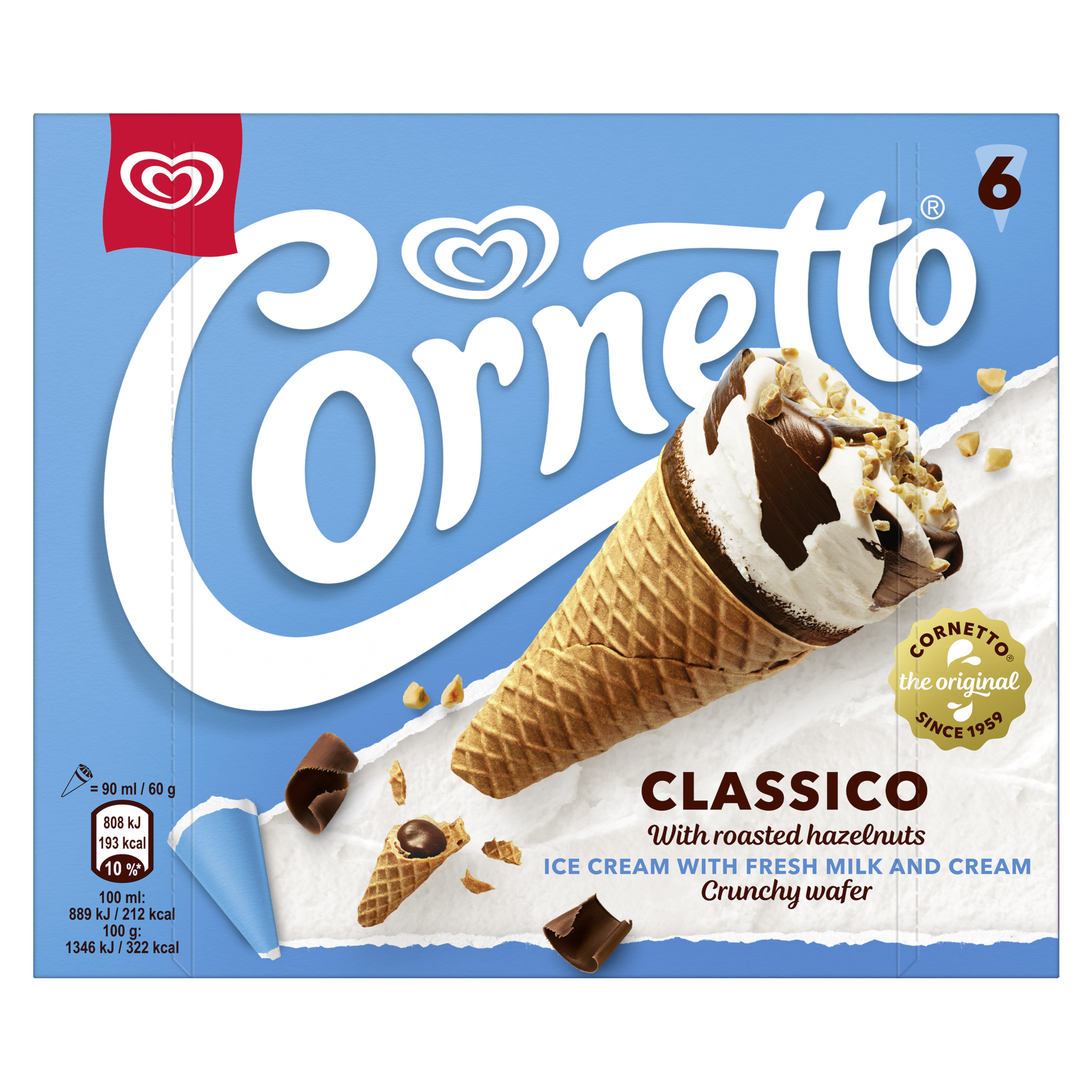 Cornetto Classico MP 6 x 90ml