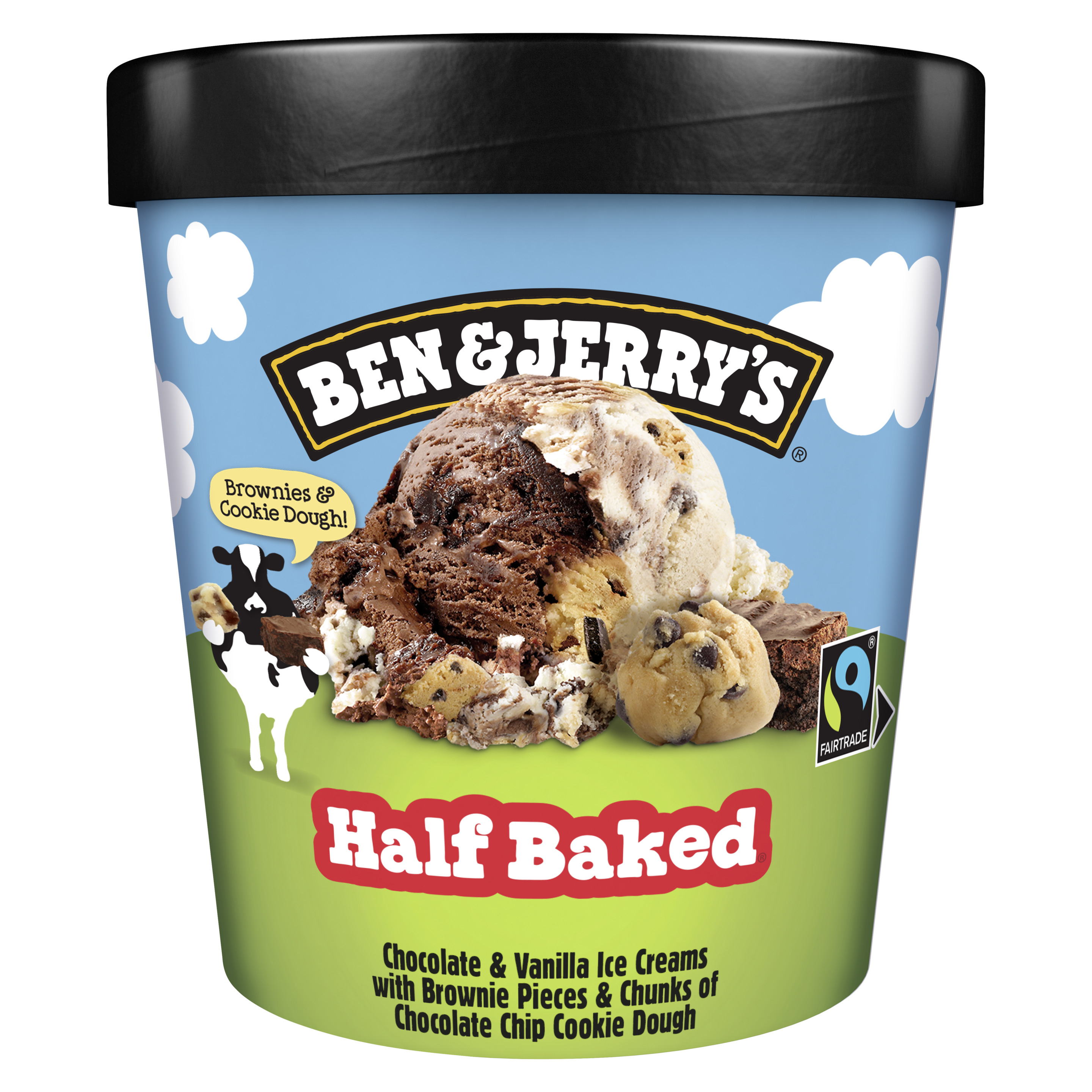 Ben & Jerry's Half Baked Eis Becher 465 ml