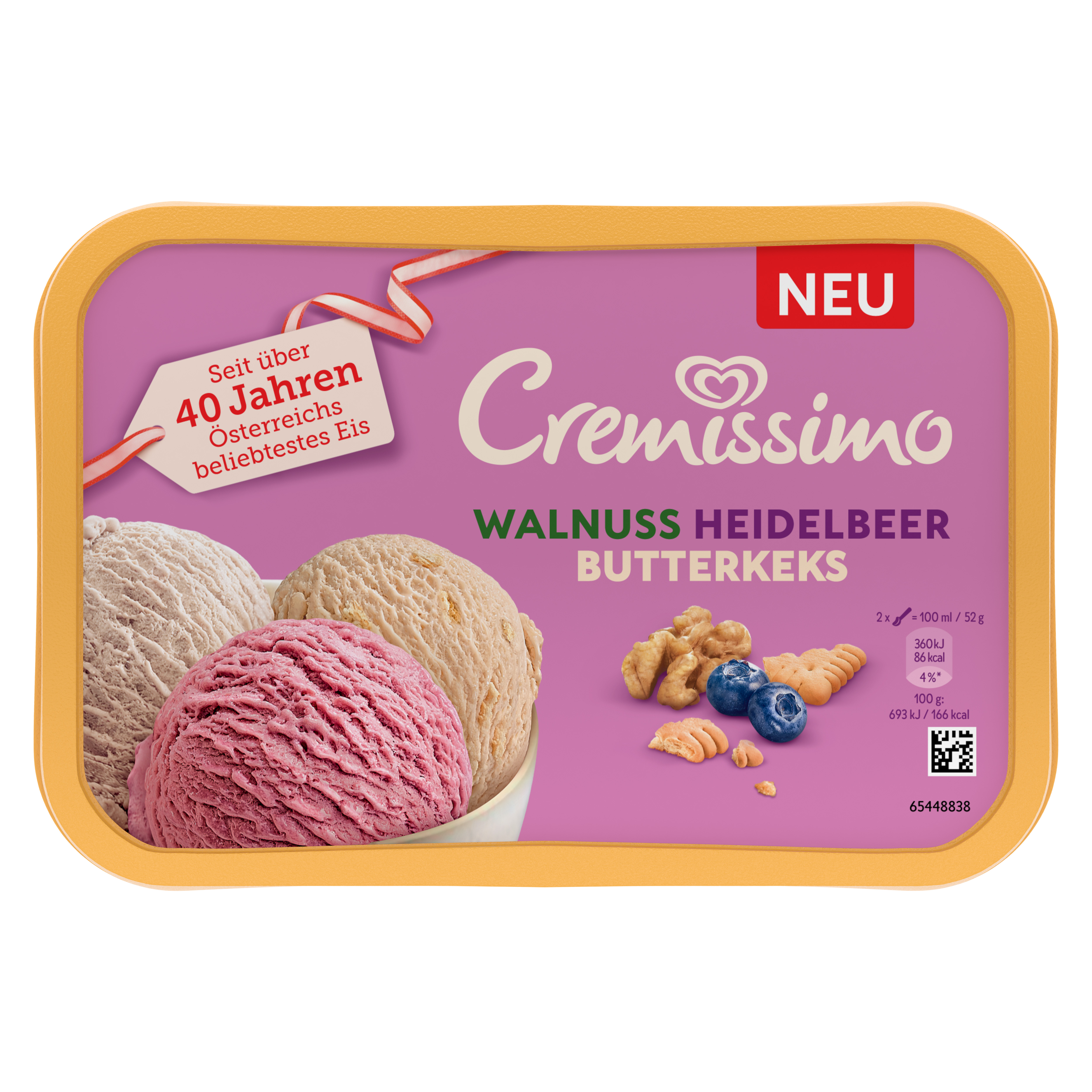 Cremissimo Walnuss Heidelbeer Butterkeks 6x1L BE