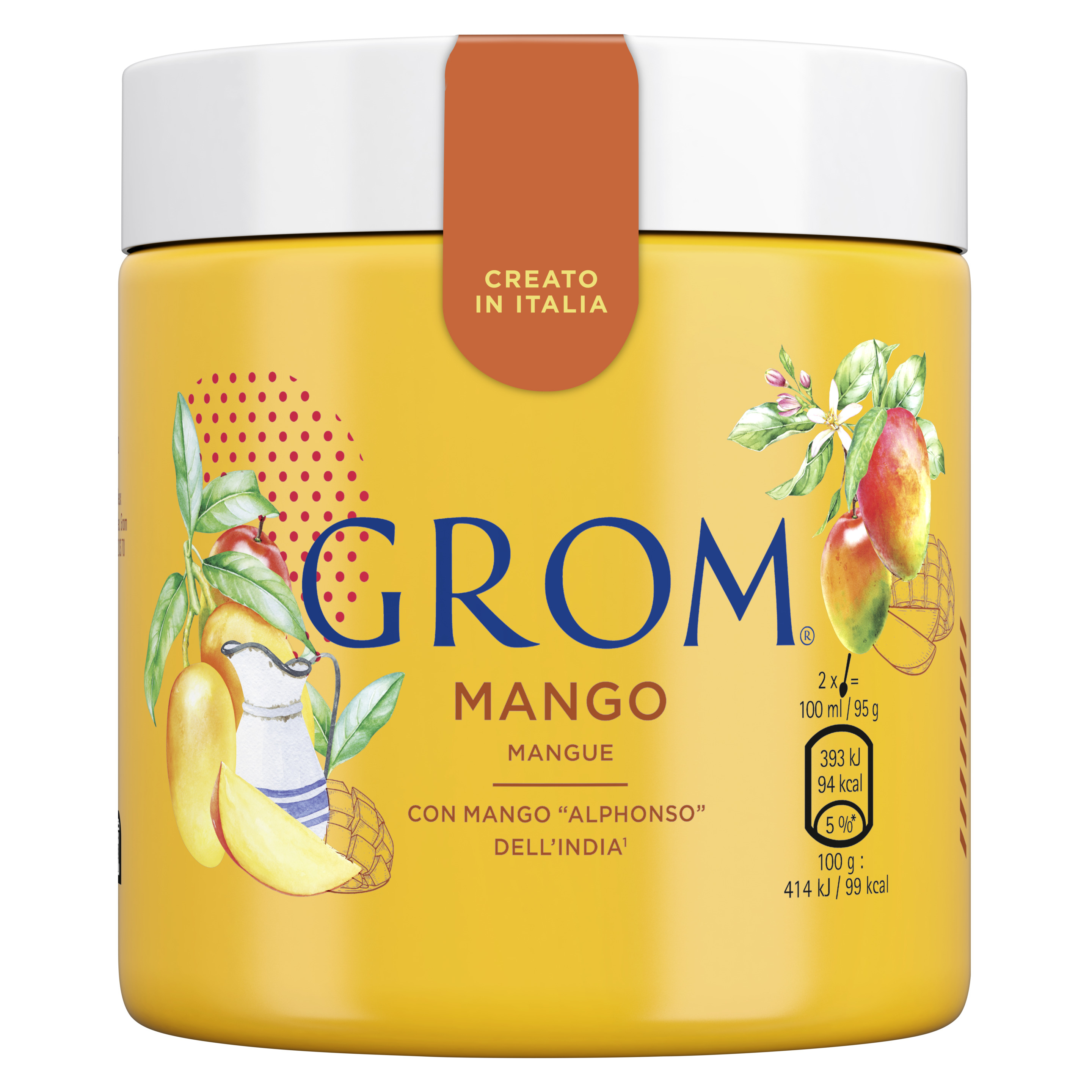 Grom Sorbetto al Mango 460ml Eis
