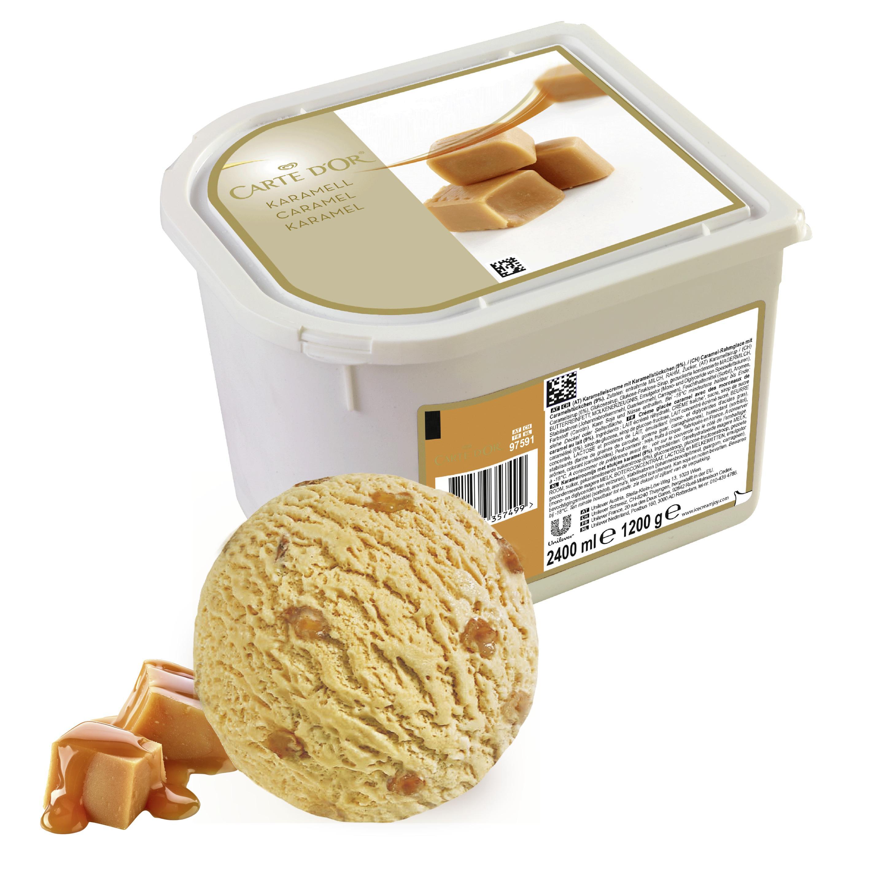 Carte D'Or Caramel 1x2,4l Eiswanne