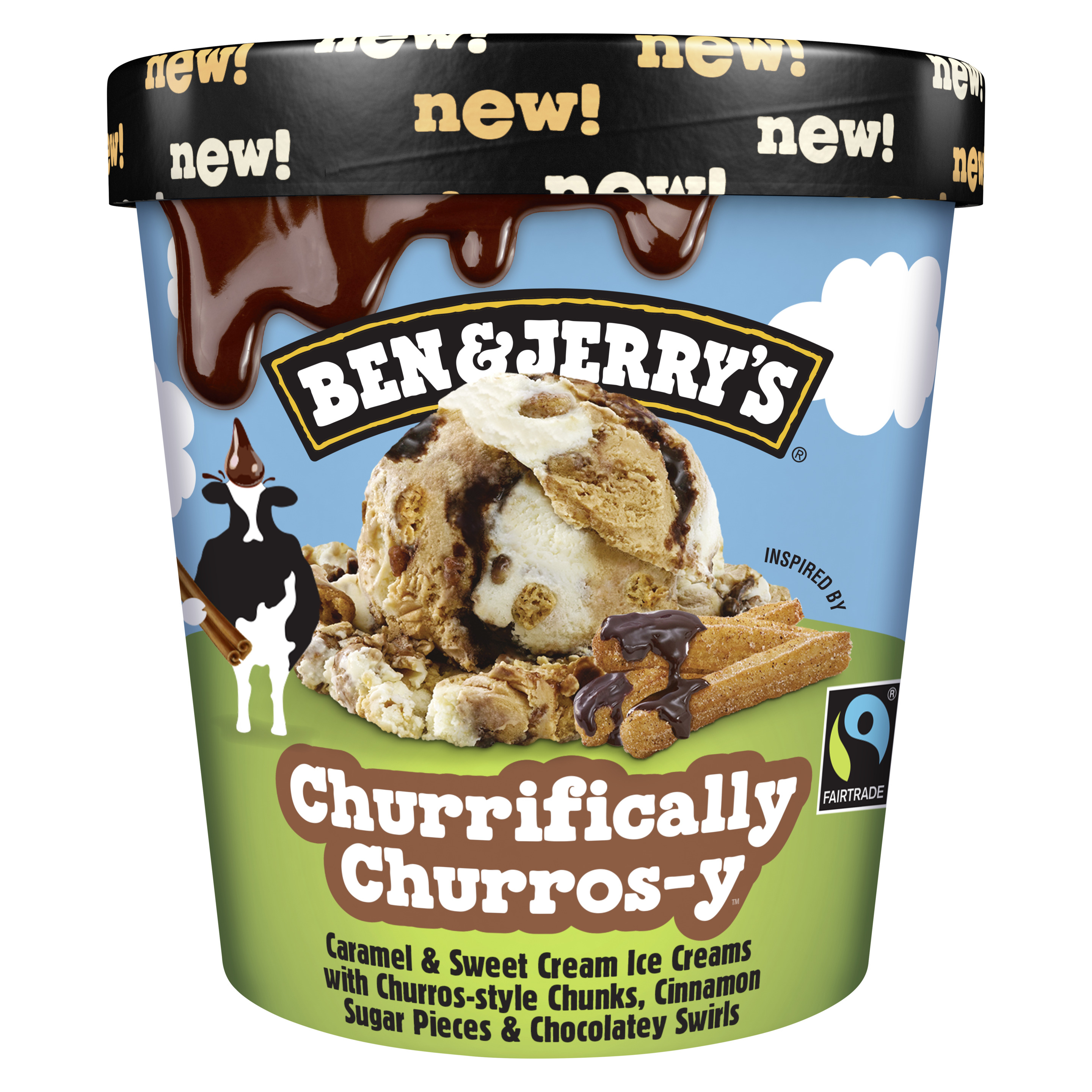 Ben&Jerry 465ml Churrifically Churros-y