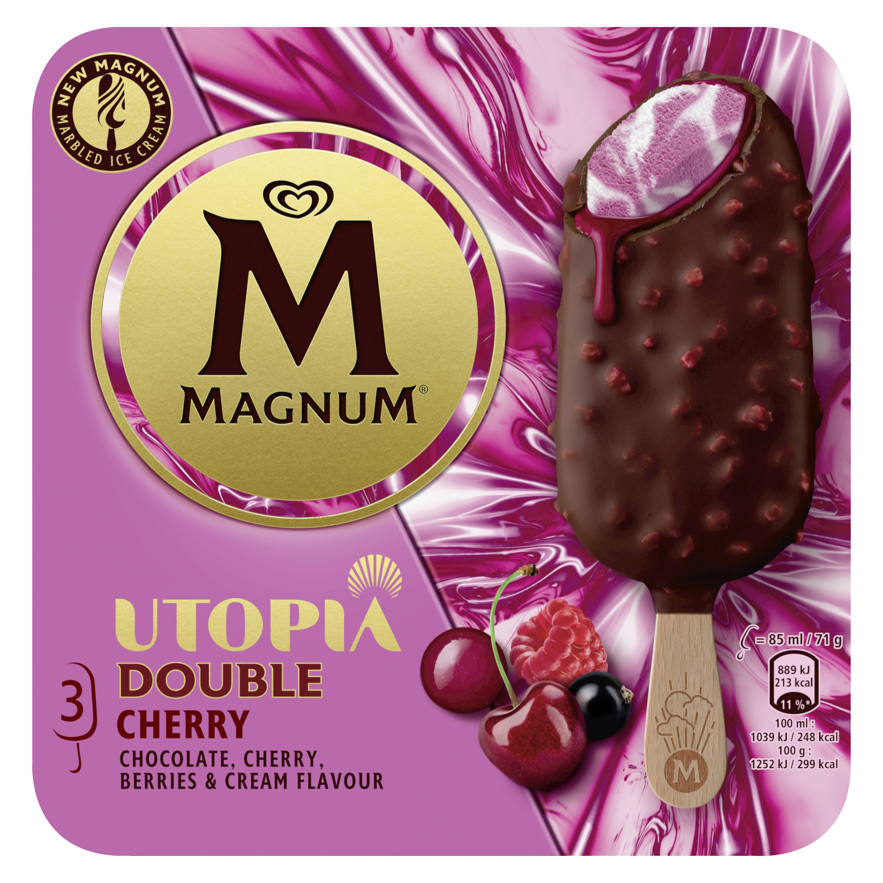 Magnum Double Cherry 3 x 85 ml