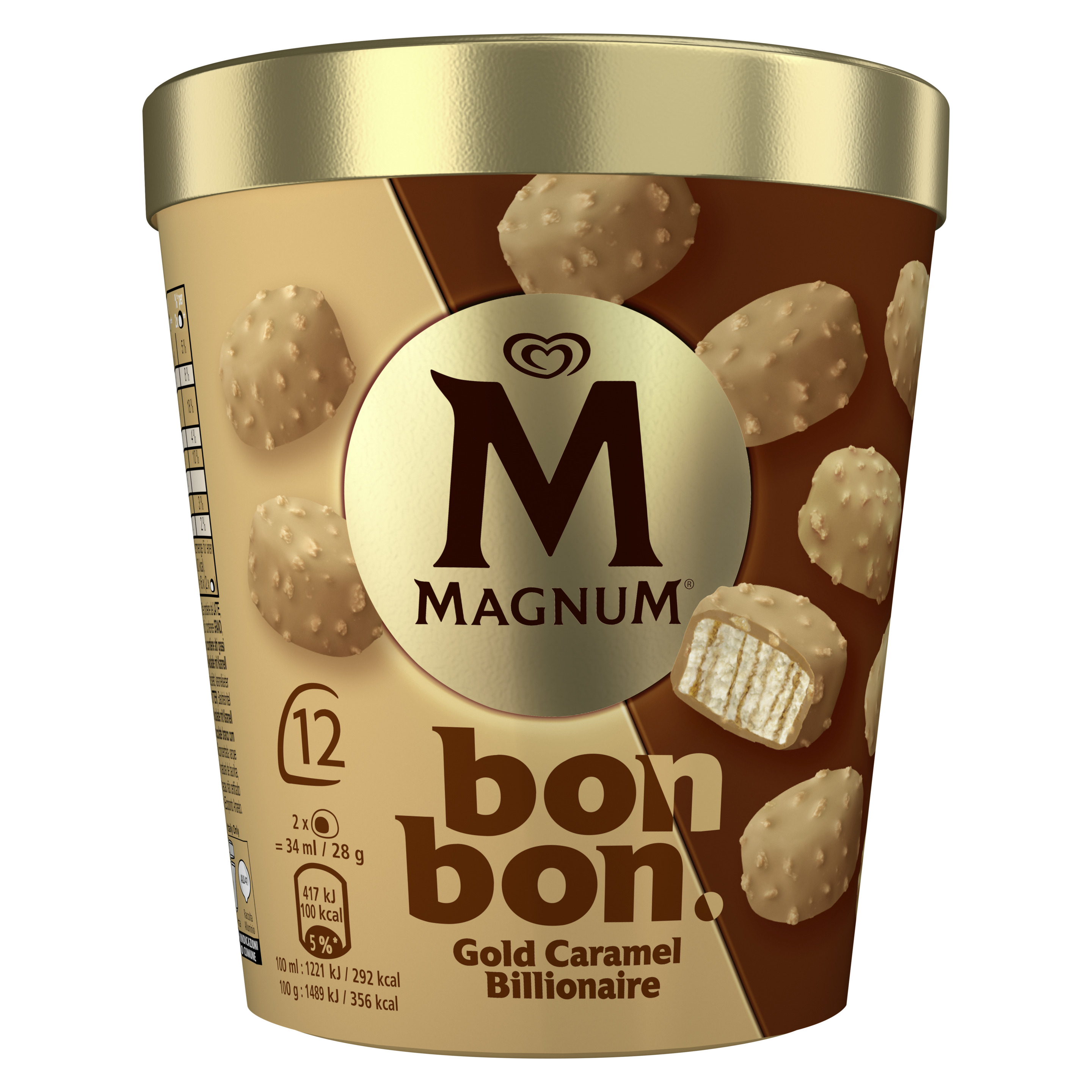 Magnum bon bon Gold Caramel Billionaire 12 x 17ml