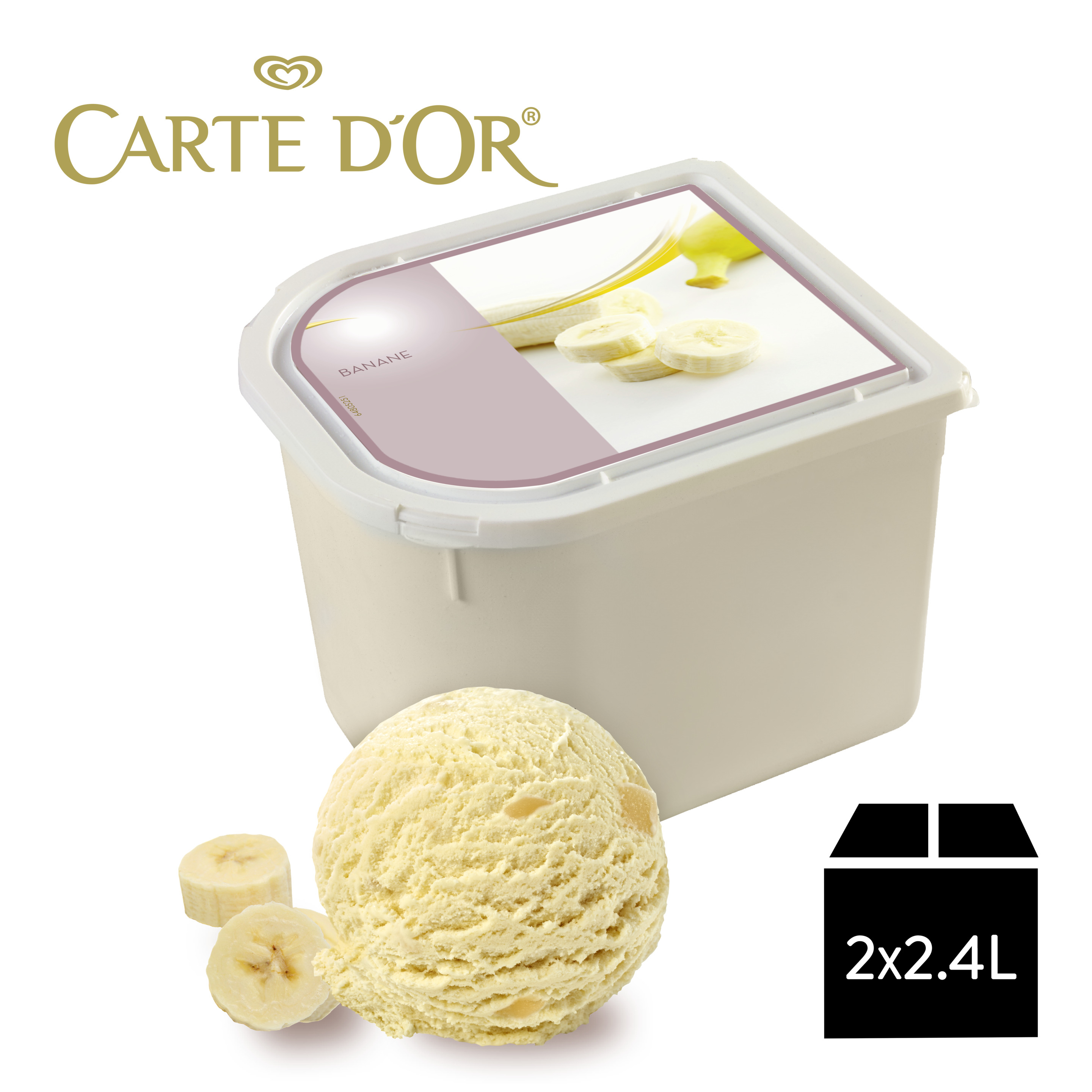 Carte D'Or Banane 2x2,4l Eiswanne