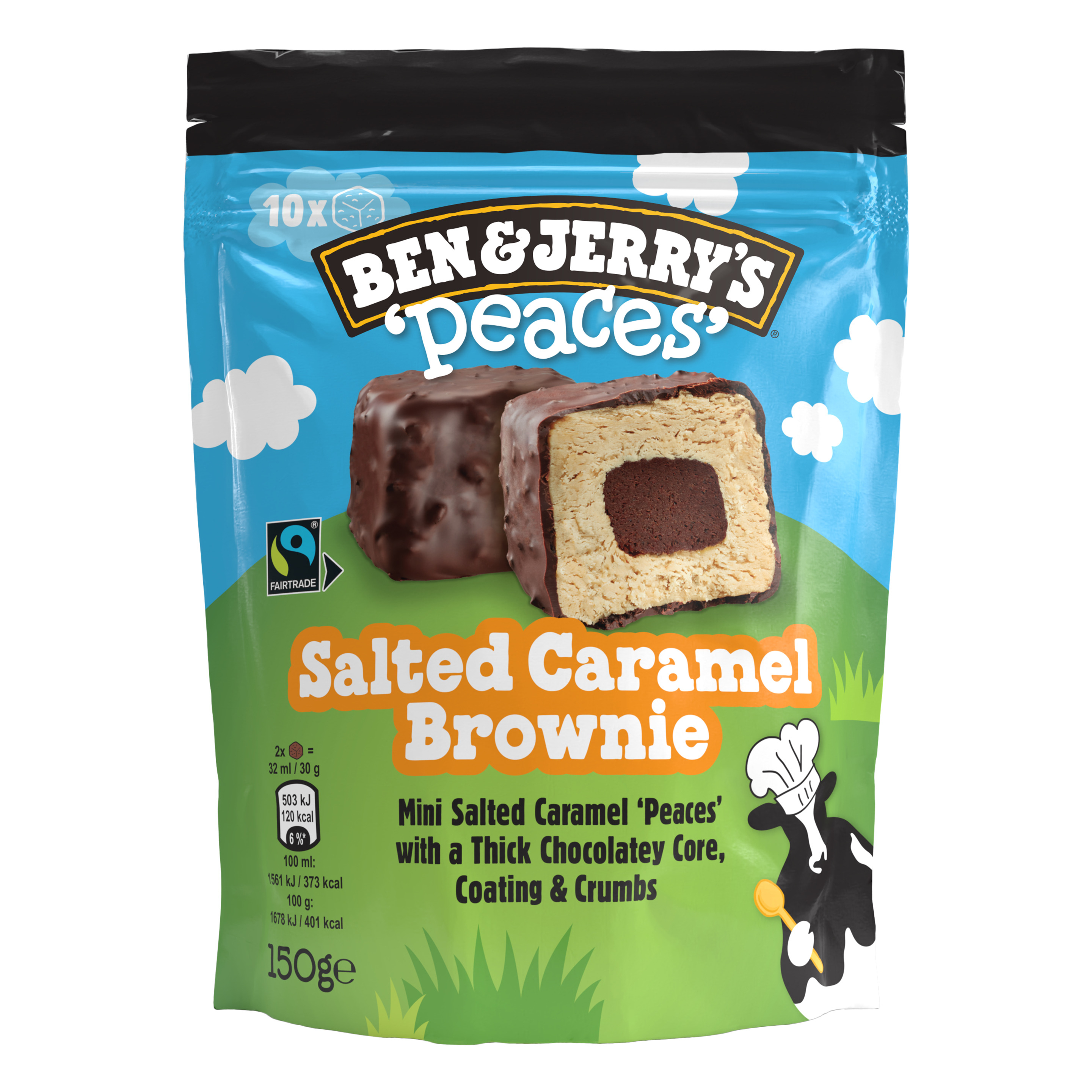 Ben & Jerry's Salted Caramel Brownie Peaces 10 x 16 ml