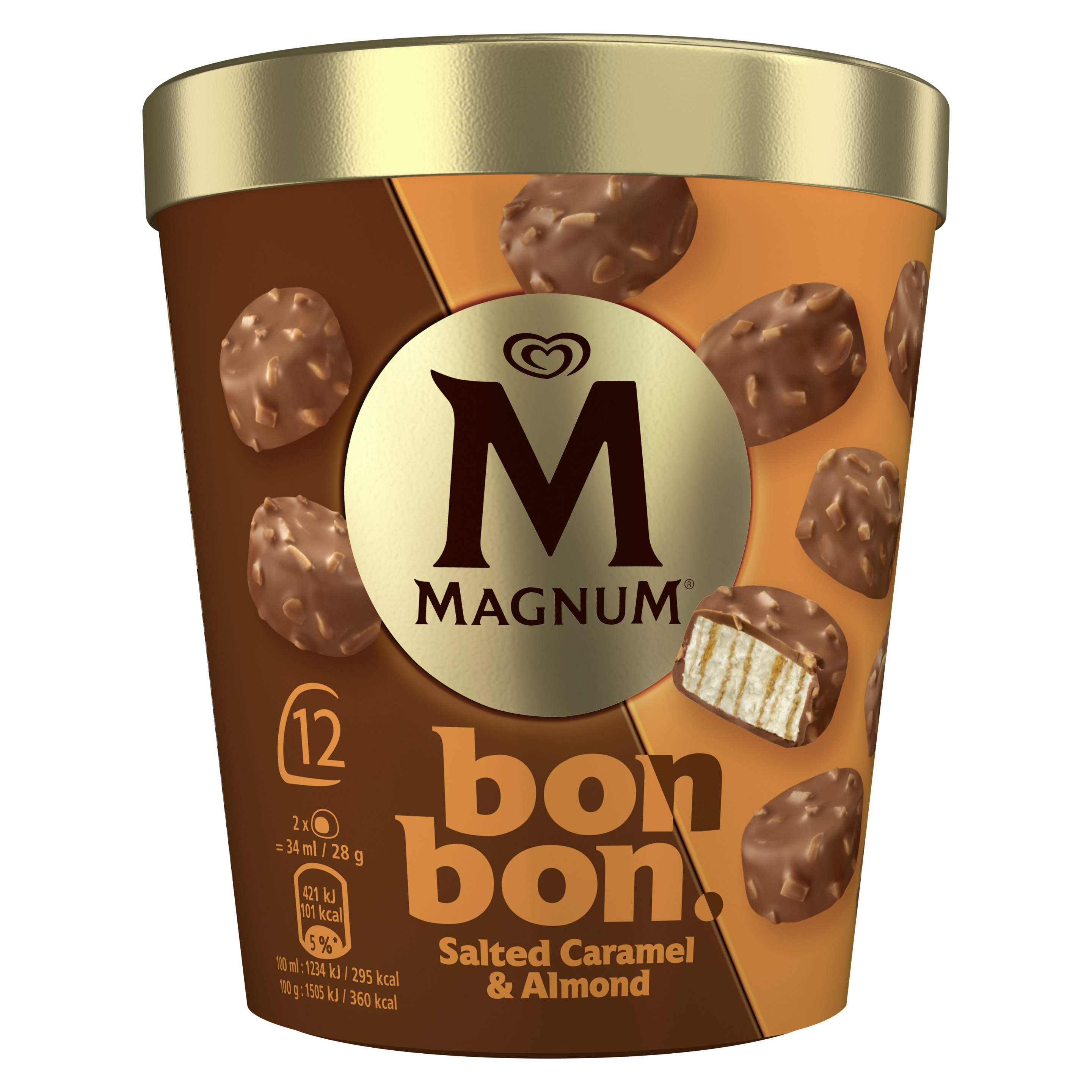 Magnum bon bon Salted Caramel Almond 12 x 17ml